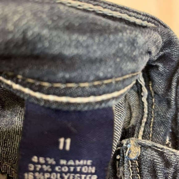 Size 11 Girls Reign 5 Pocket Stretch Denim Blue Jeans - Picture 8 of 8